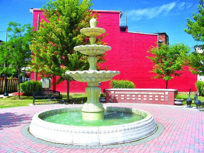 Fountain Square Park dedicated to the late Jon Zimmerman